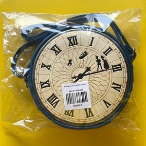 Loungefly NWT Peter Pan Disney Clock Crossbody